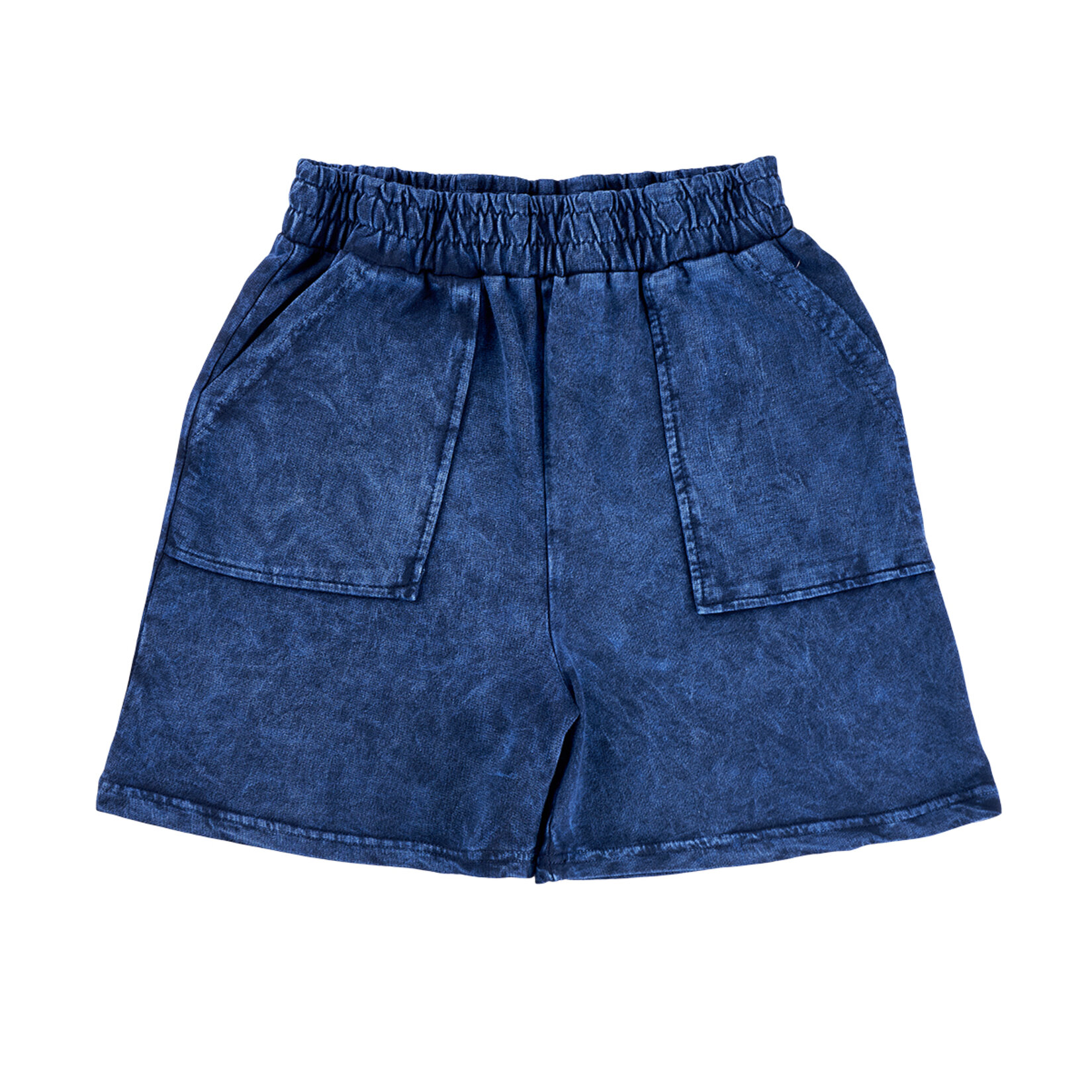 S-Design Kadın Yıkamalı Şort Lacivert S 