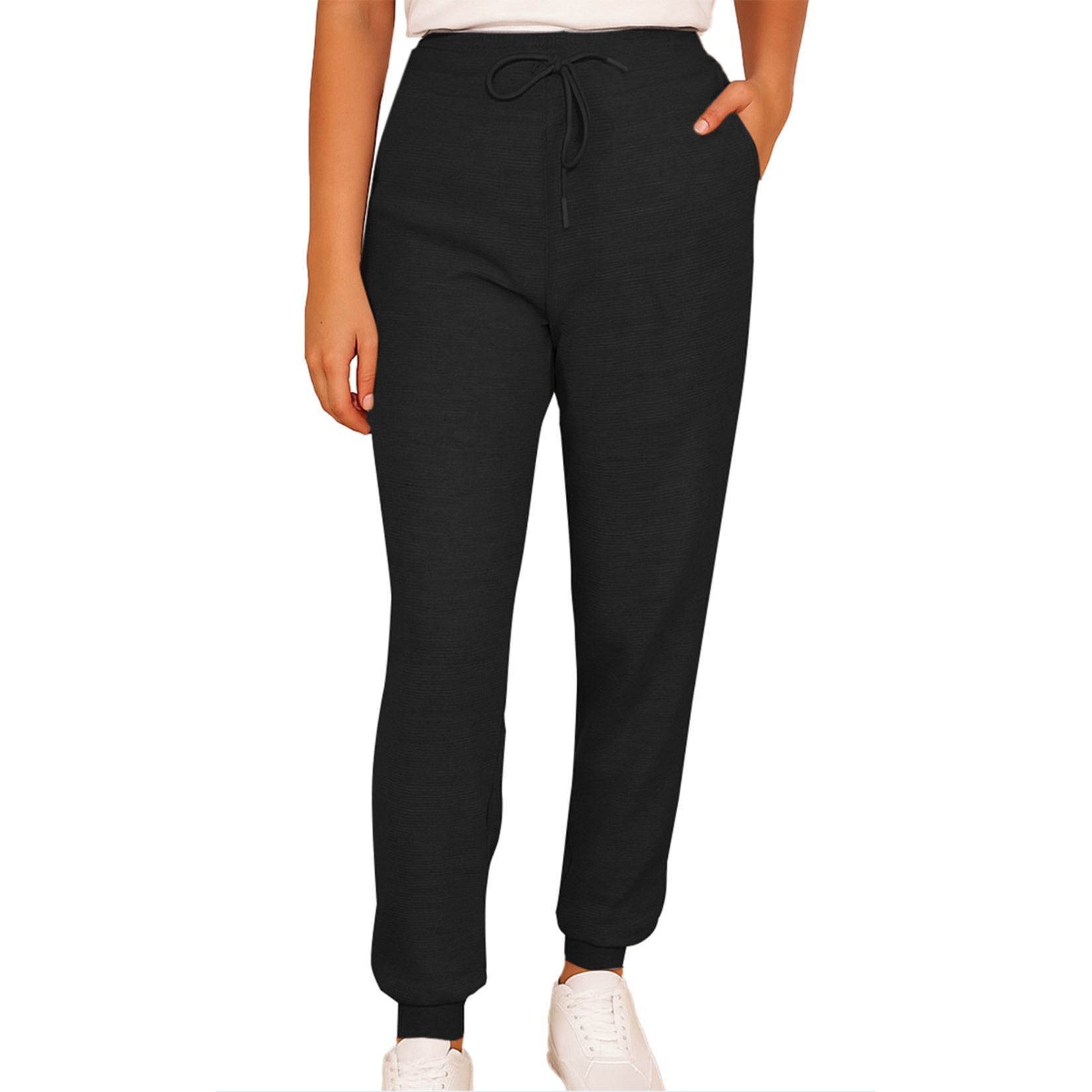 Knup Kadın Ottoman Eşofman Altı Siyah M