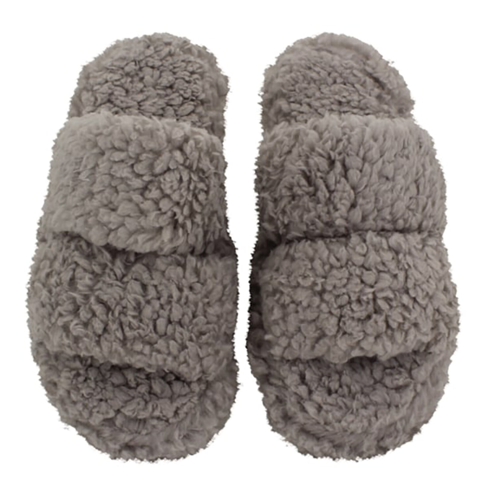 Chirpy Kuzu Pelüş Kadın Çift Band Terlik 38-41 - Görsel 1