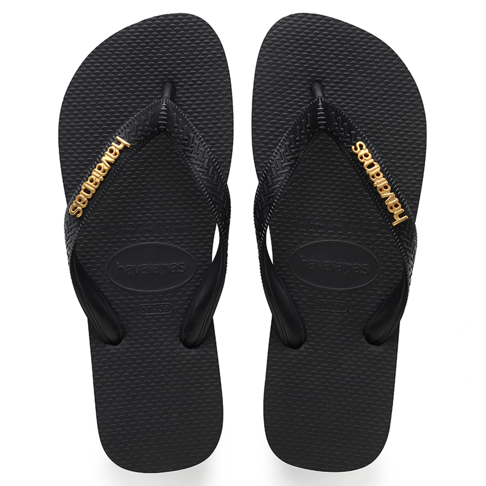 Havaianas Logo Metallic Black/Black 41-42 - Görsel 1
