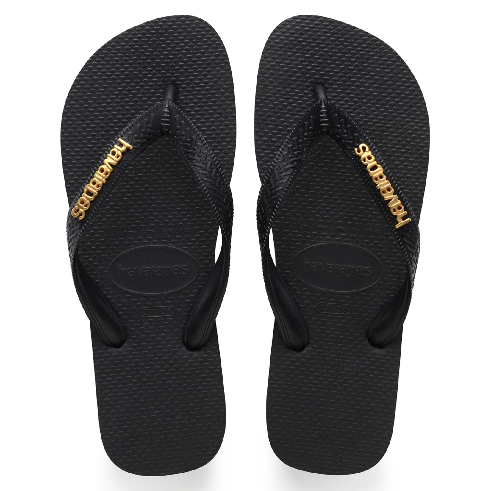 Havaianas Logo Metallic Black/Black 39-40 - Görsel 1