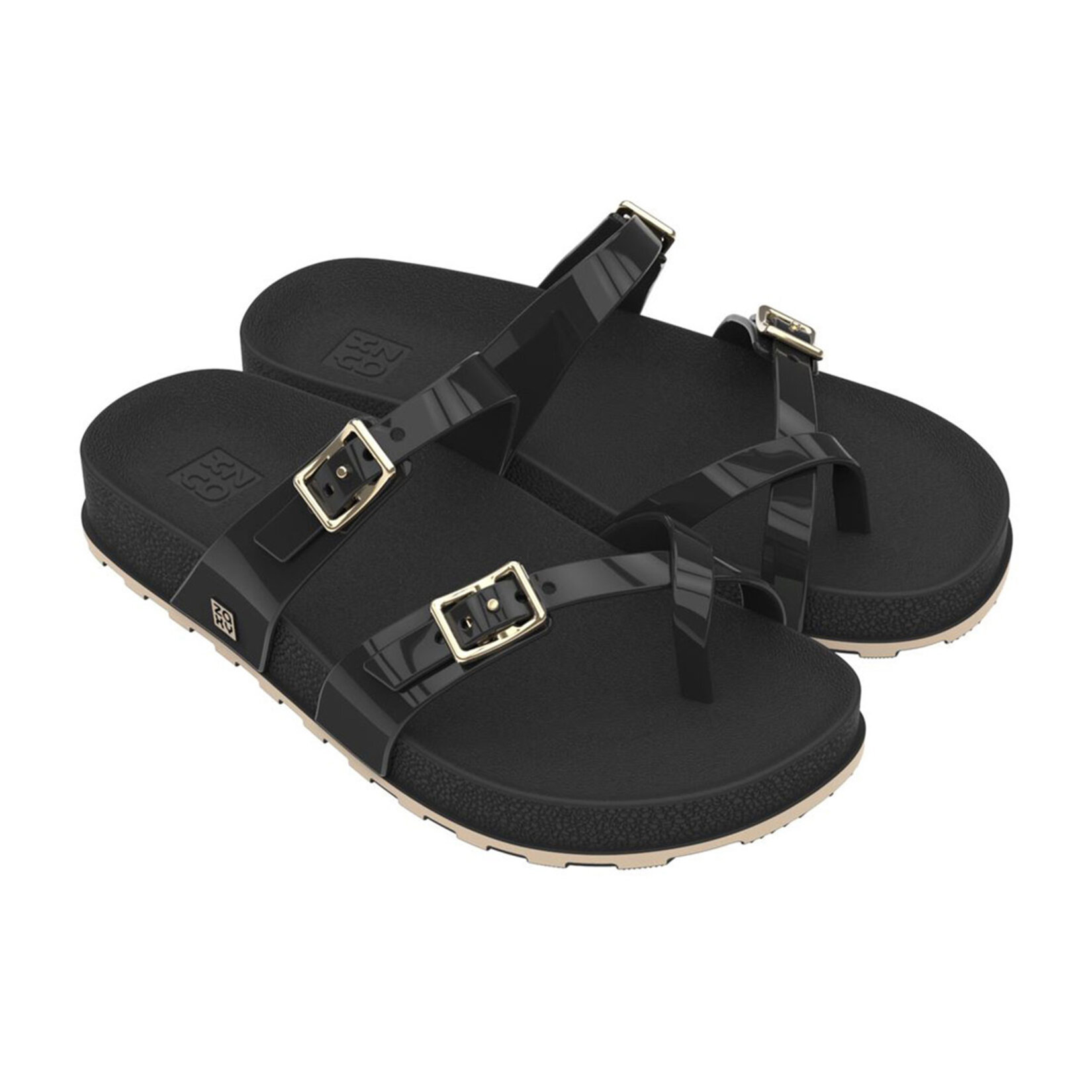 Zaxy Smart Slide Ad Siyah Kadın Plaj Terlik 