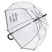 Qmax Şeffaf Baskılı Şemsiye YR1104 - Görsel 1