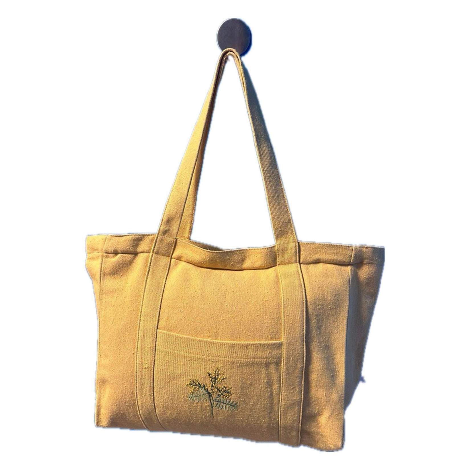 Samteks Faralya Mimoza Nakışlı Çanta 42 x 38 Cm