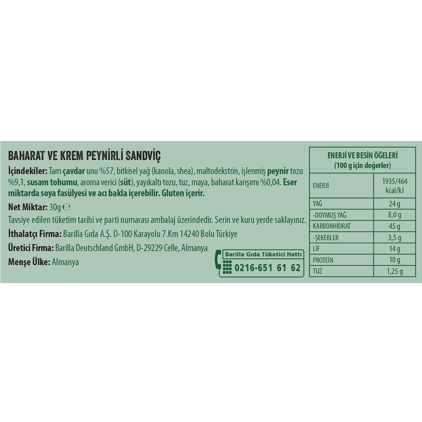 Wasa Baharatlı ve Krem Peynirli Sandviç (French Herbs Sadwich) 30 G - Görsel 5