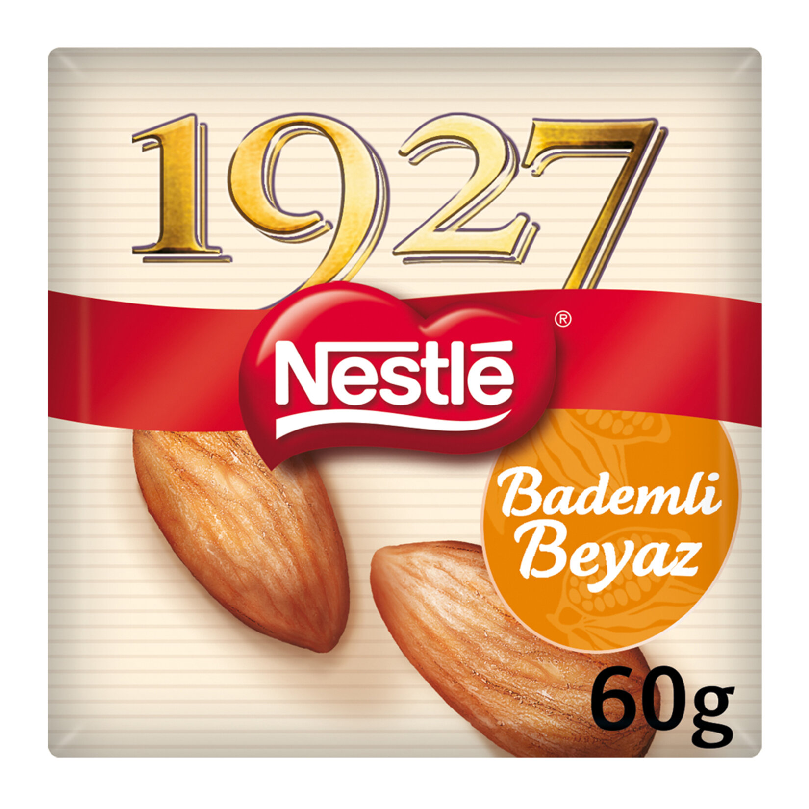 Nestle 1927 Bademli Beyaz Çikolata 60 G - Görsel 1