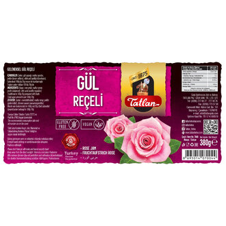 Tatlan Gül Reçeli 380 G Cam