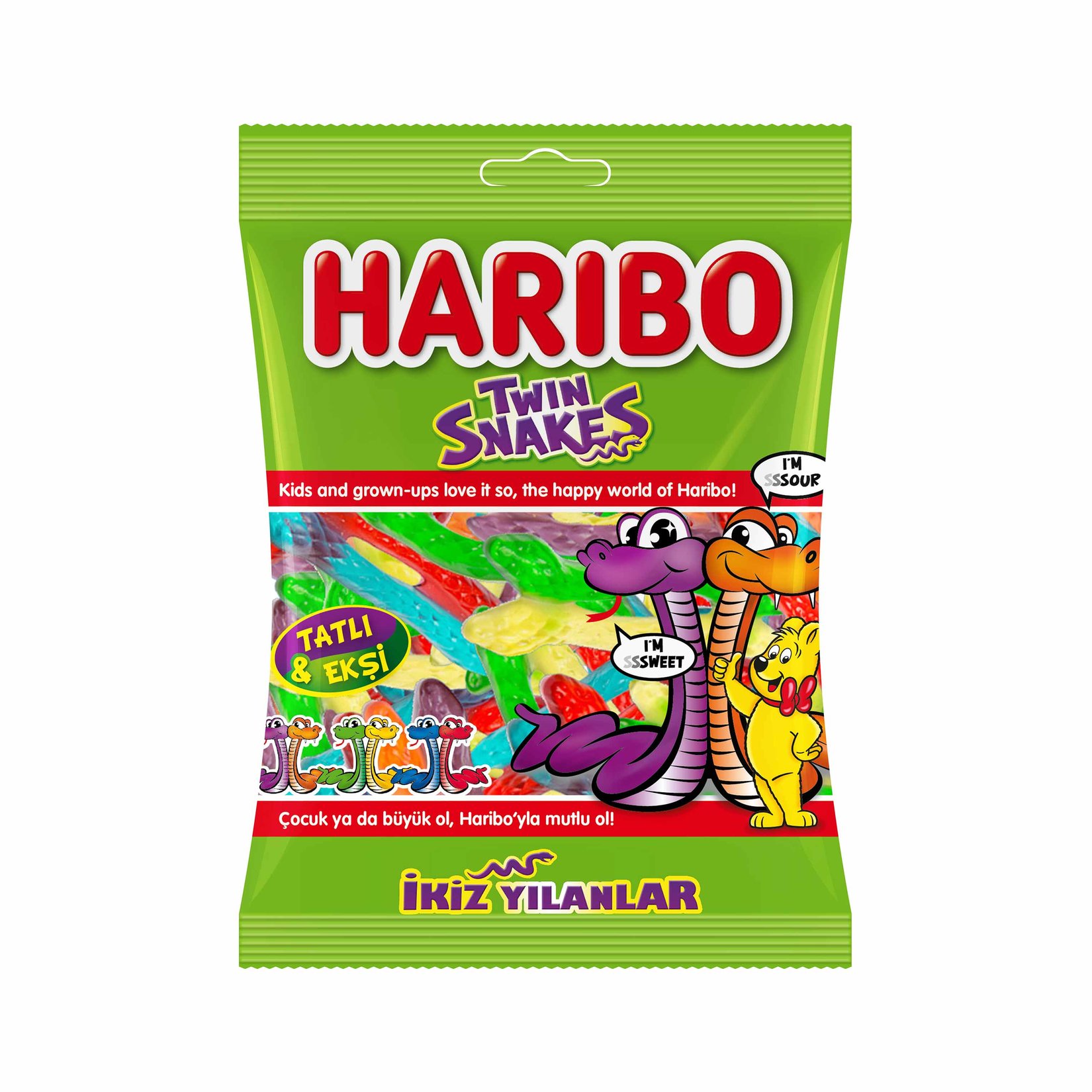 Haribo Twin Snakes Meyve Aromalı Karışık Şekerleme 67 G