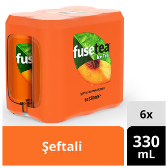 Fuse Tea Soğuk Çay Şeftali Aromalı İçecek 6X330 Ml Kutu