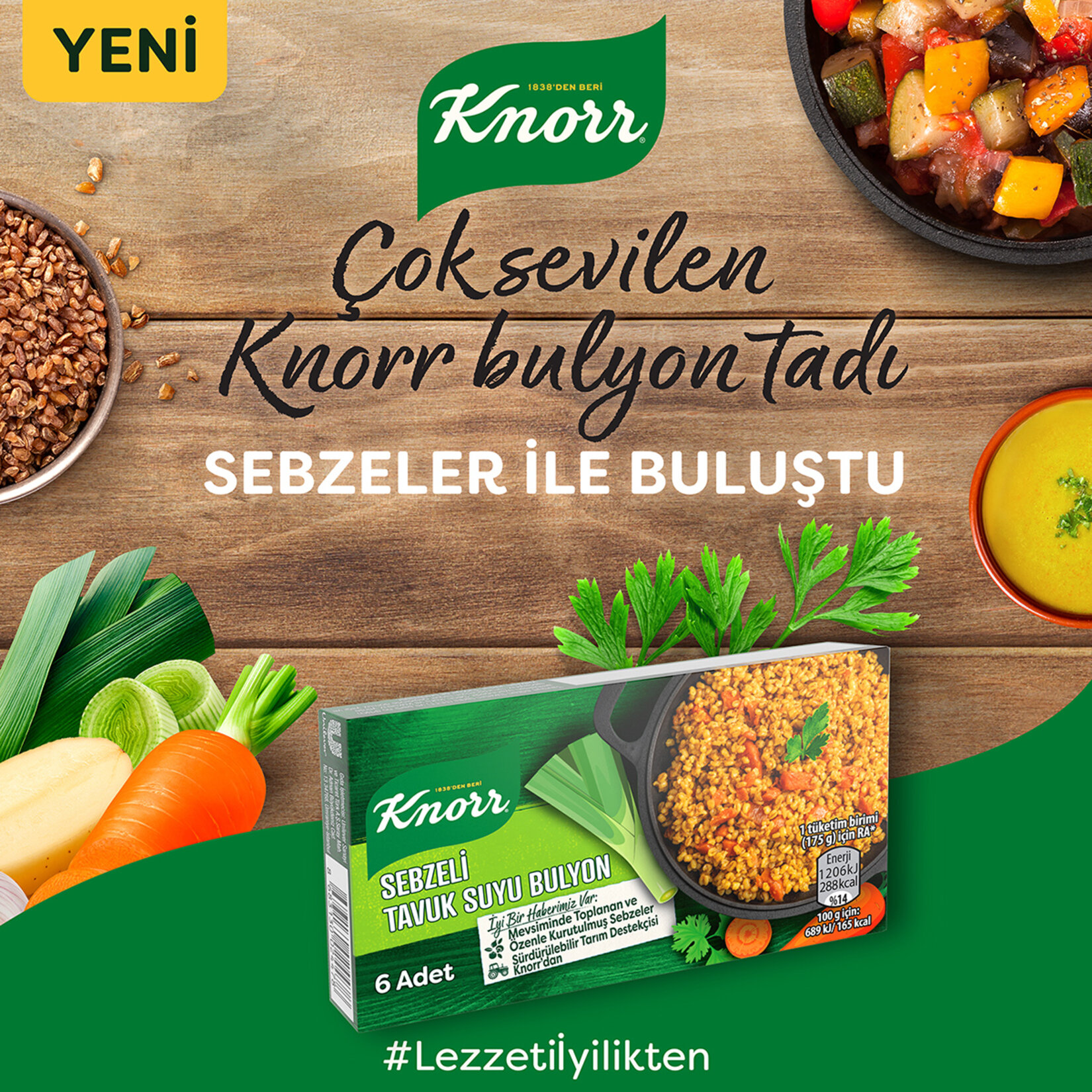 Knorr Sebzeli Tavuk Suyu Bulyon 6 Adet 60 G - Görsel 3