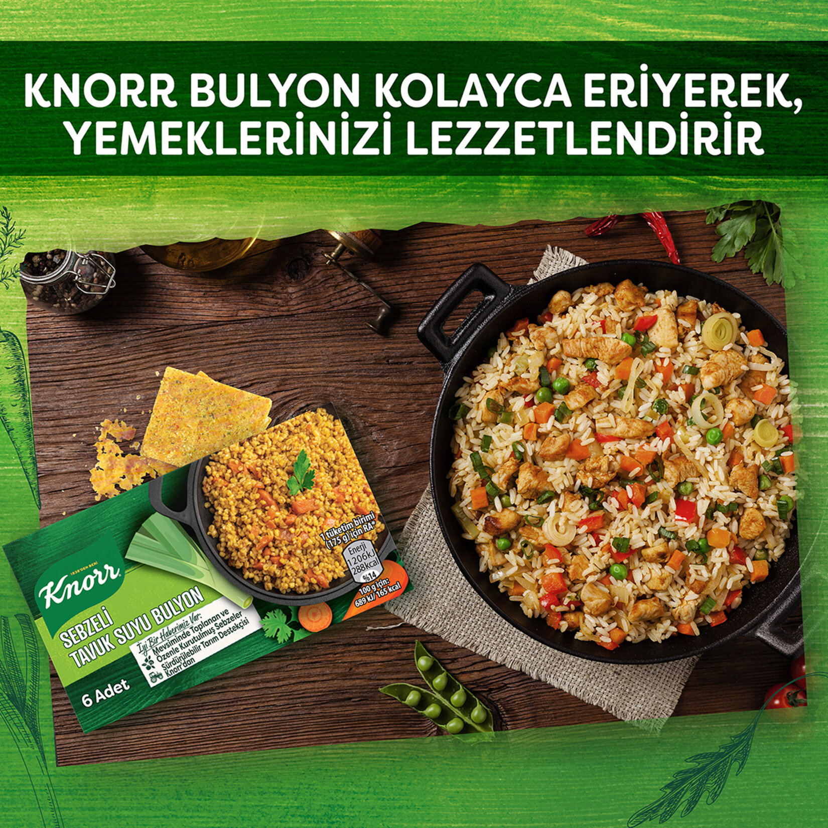 Knorr Sebzeli Tavuk Suyu Bulyon 6 Adet 60 G - Görsel 5