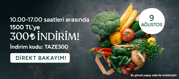 Tazedirekt: 1500 TL / 300 TL İndirim Kodu