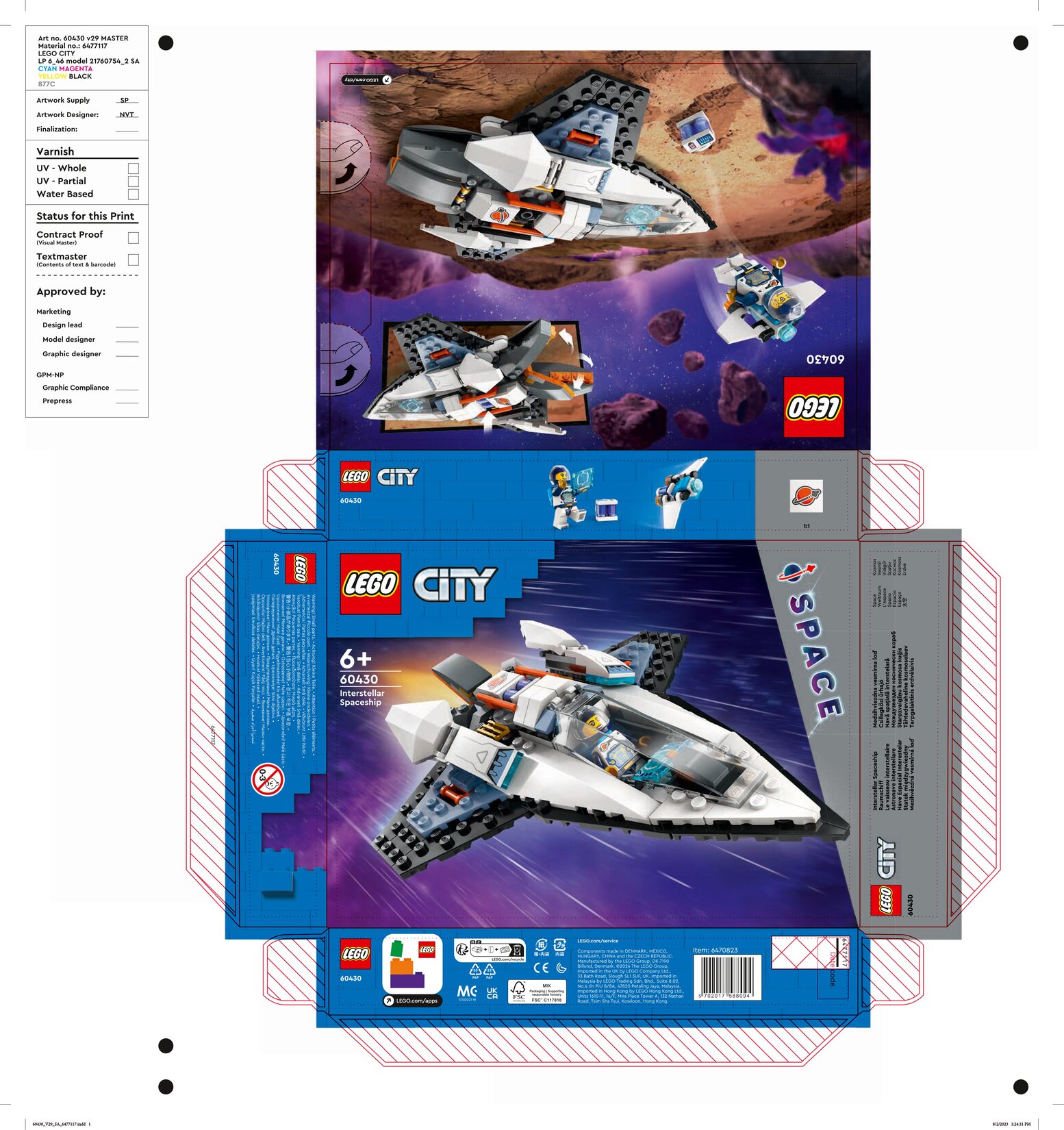 Lego City Yıldızlararası Uzay Gemisi 6+ Yaş 240 Parça | Tazedirekt