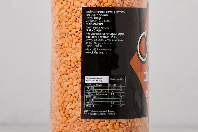 Organik Kırmızı Mercimek 1 kg