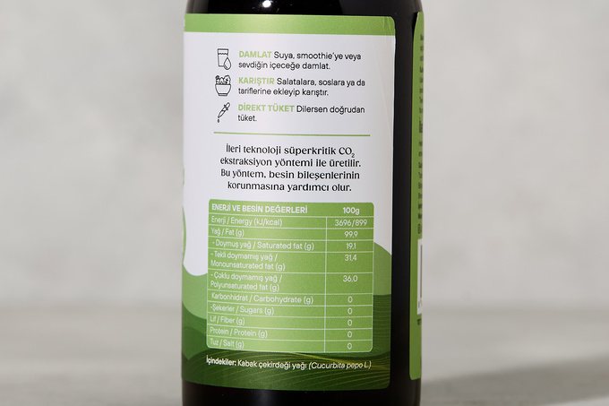 Kabak Çekirdeği Yağı 330 ml