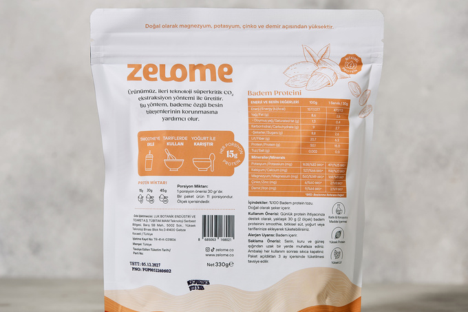 Badem Protein Tozu 330 g