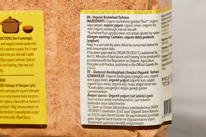 Organik Glutensiz Tarhana 500 g