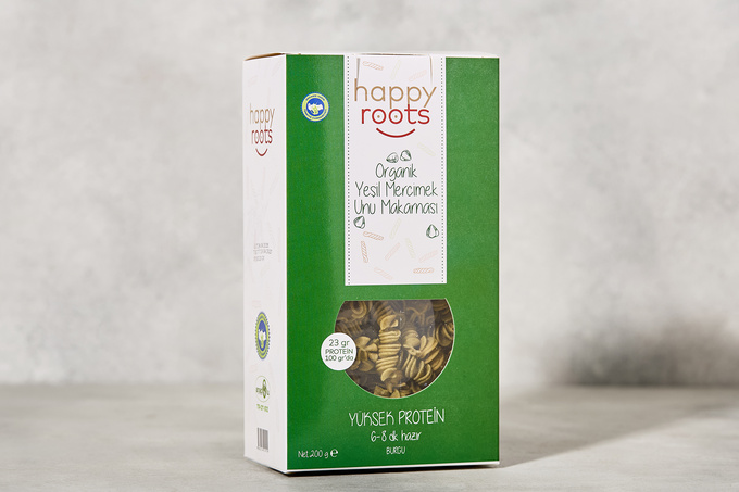 Organik Vegan Makarna Yeşil Mercimekli 200 g