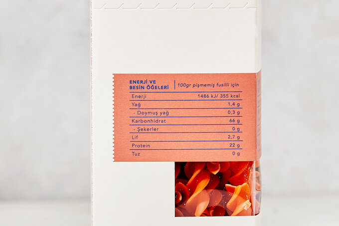 Organik Fusulli Makarna Kırmızı Mercimek 240 g