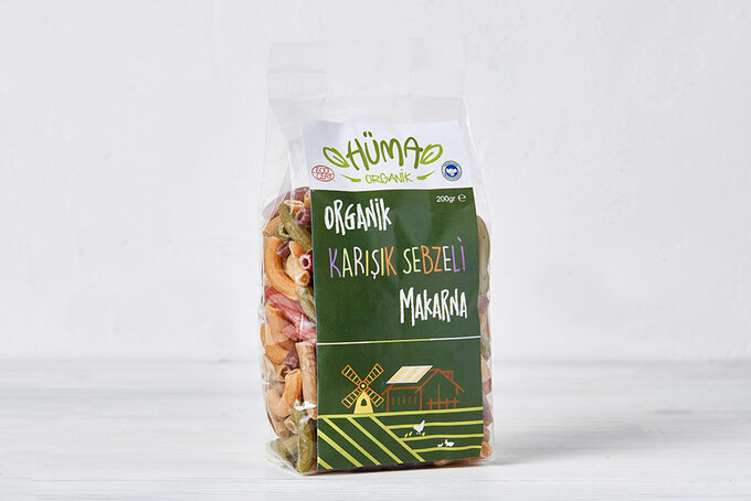 Organik Karışık Sebzeli Makarna 200 g