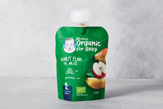 Organik Elmalı ve Muzlu&nbsp;Armut&nbsp;Püresi 90 g