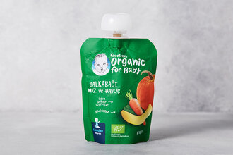 Organik&nbsp;Muzlu ve Havuçlu Balkabağı&nbsp;Püresi 90 g