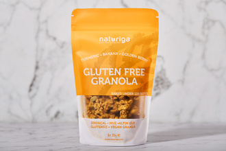 Glutensiz Granola (Zerdeçal, Muz, Altın Çilek)