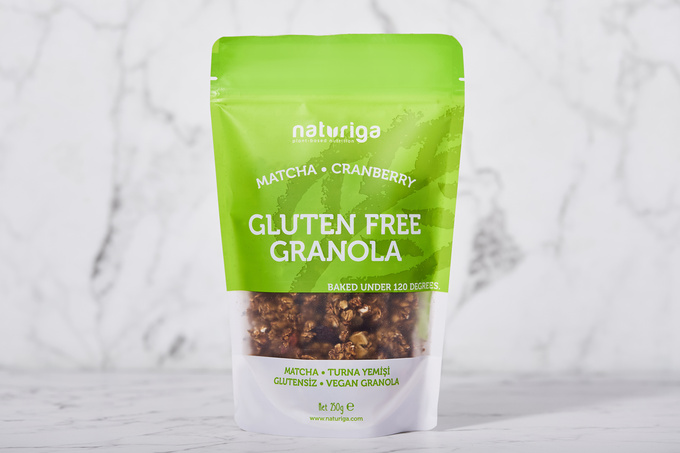 Glutensiz Granola (Matcha, Cranberry 250 g