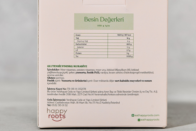 Glutensiz Fındıklı Kurabiye 50 g