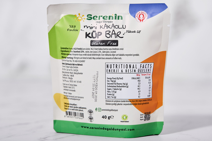 Mini Kakaolu Küp Bar 40 g