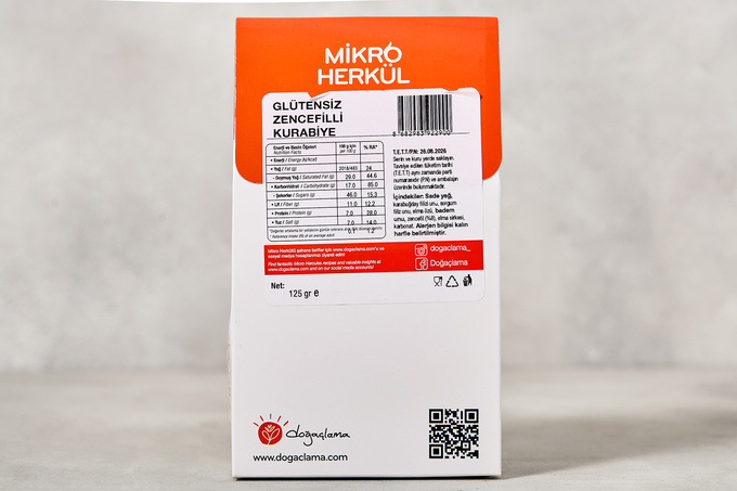 Glütensiz Zencefilli Kurabiye 125 g