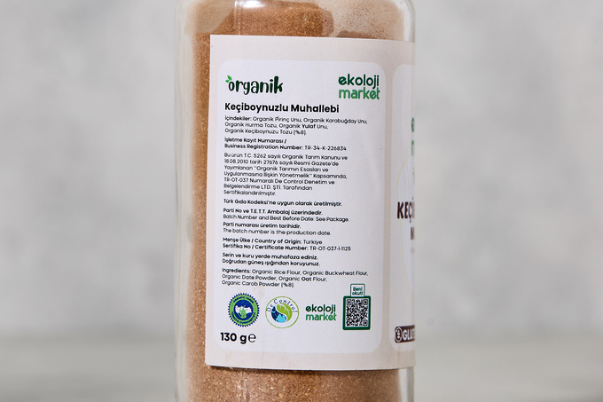 Organik Keçiboynuzlu Muhallebi 130 g