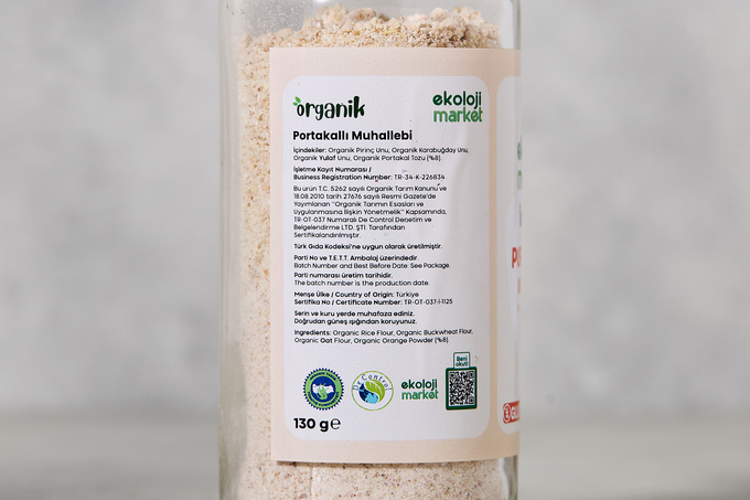Organik Portakallı Muhallebi 130 g