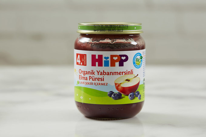 Organik Yaban Mersinli Elma Püresi 125 g