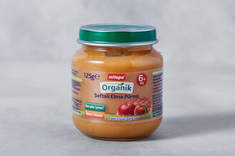 Organik Bebek Püresi Şeftali ve Elma +6 Ay 125 g
