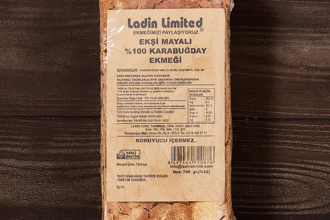 %100 Karabuğday Ekmeği (Ekşi Mayalı) 700 g