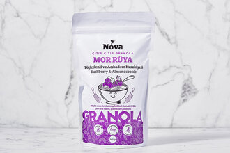 Böğürtlenli ve Acıbadem Kurabiyeli Granola (Mor Rüya) 340 g
