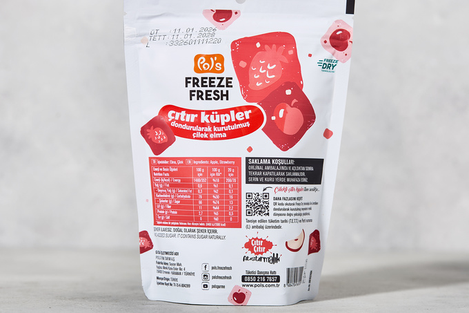 Freeze Fresh Magic Mix Çıtır Küpler Çilek & Elma 20 g