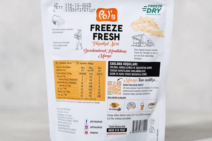 Freeze Fresh Tropikal Seri Mango 20 g