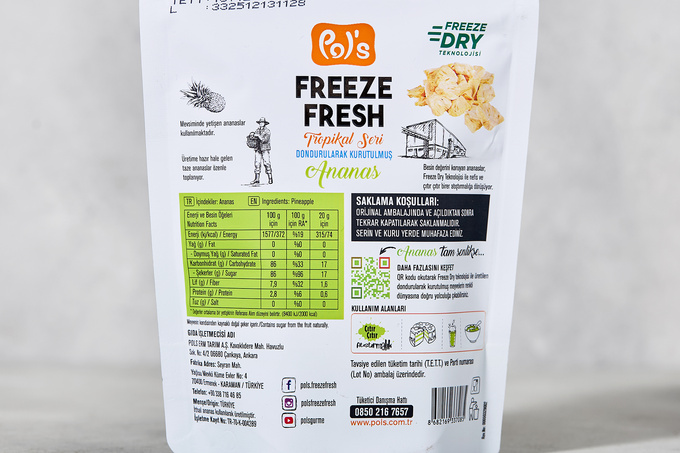 Freeze Fresh Tropikal Seri Ananas 20 g