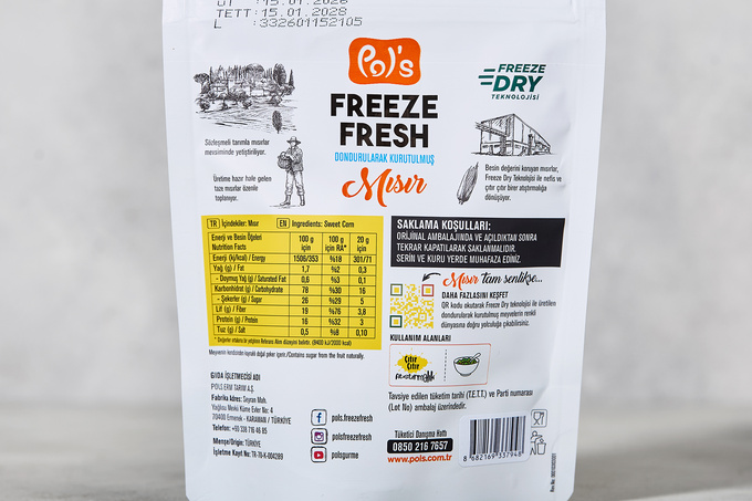 Freeze Fresh Mısır 20 g