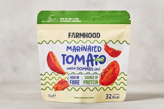 Freeze Dried Marine Domates Cipsi (Dondurularak Kurutulmuş) 10 g