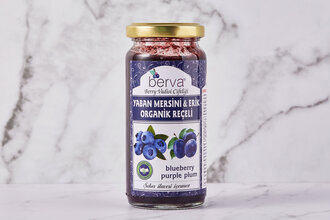 Organik Yaban Mersini ve Erik Reçeli 260 g