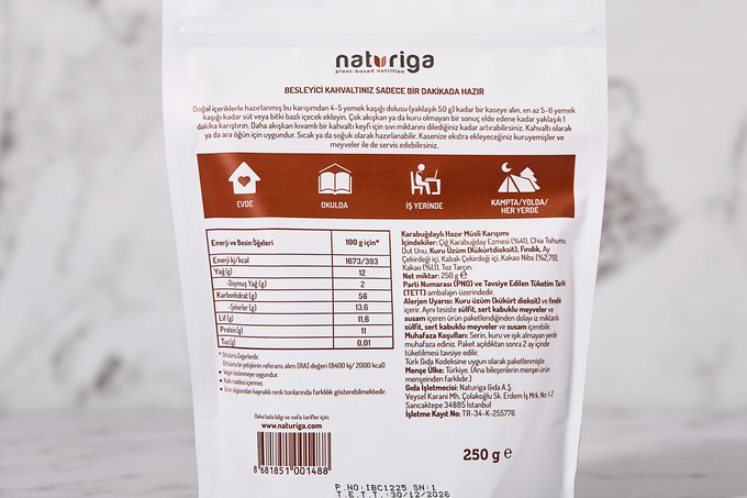 Hazır Kahvaltı Karışımı Kakaolu Ve Karabuğdaylı Müsli 250 g