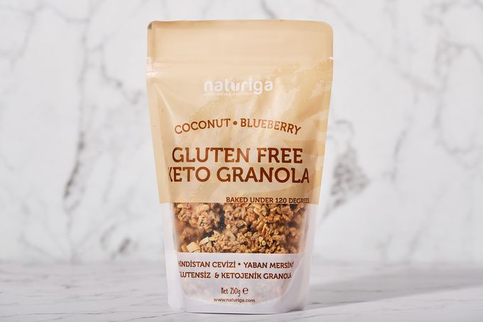Glutensiz Ketojenik Granola Coconut Blueberry 250 g