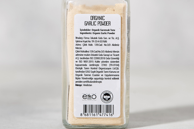 Organik Sarımsak Tozu 65 g