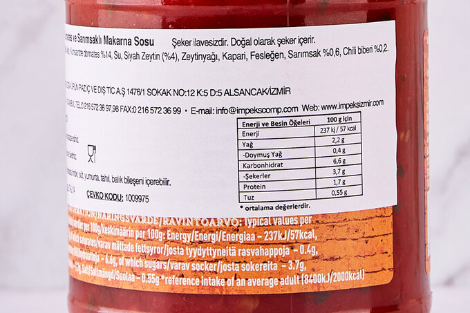 Domatesli Zeytinyağlı Sarımsak Sos 350 g