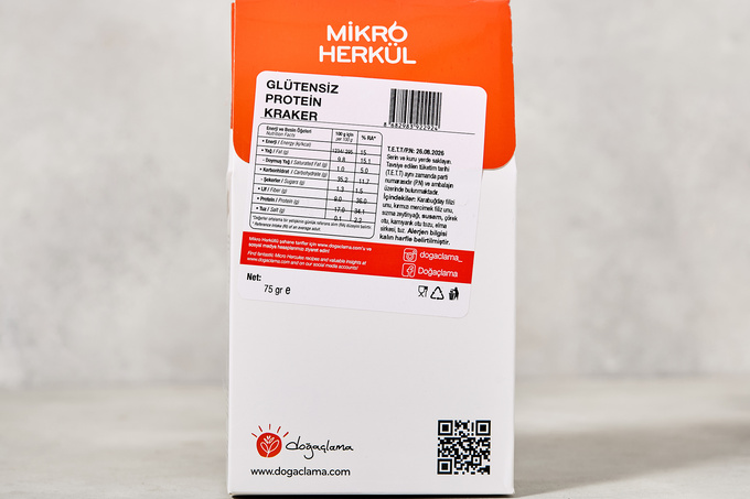 Glütensiz Protein Kraker 75 g