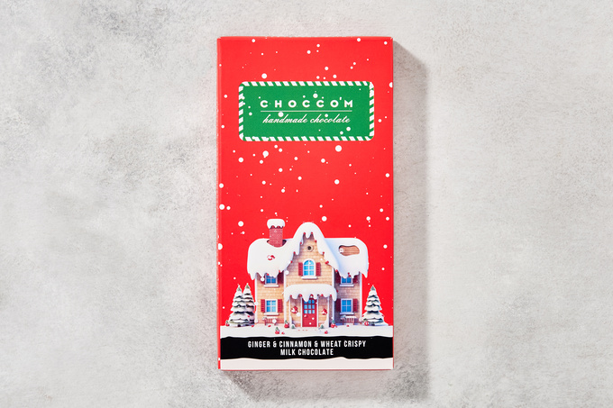 Sütlü Çikolata Zencefil, Tarçın & Buğday Patlaklı (El Yapımı) 75 g