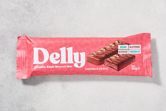 Çikolata Kaplı Bademli & Çilekli Meyveli Bar 35 g